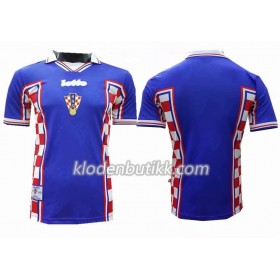 Kroatia Retro Borte Fotballdrakt 1998 Kortermet